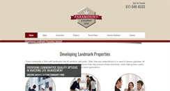 Desktop Screenshot of paramountdevelopmentgroup.com
